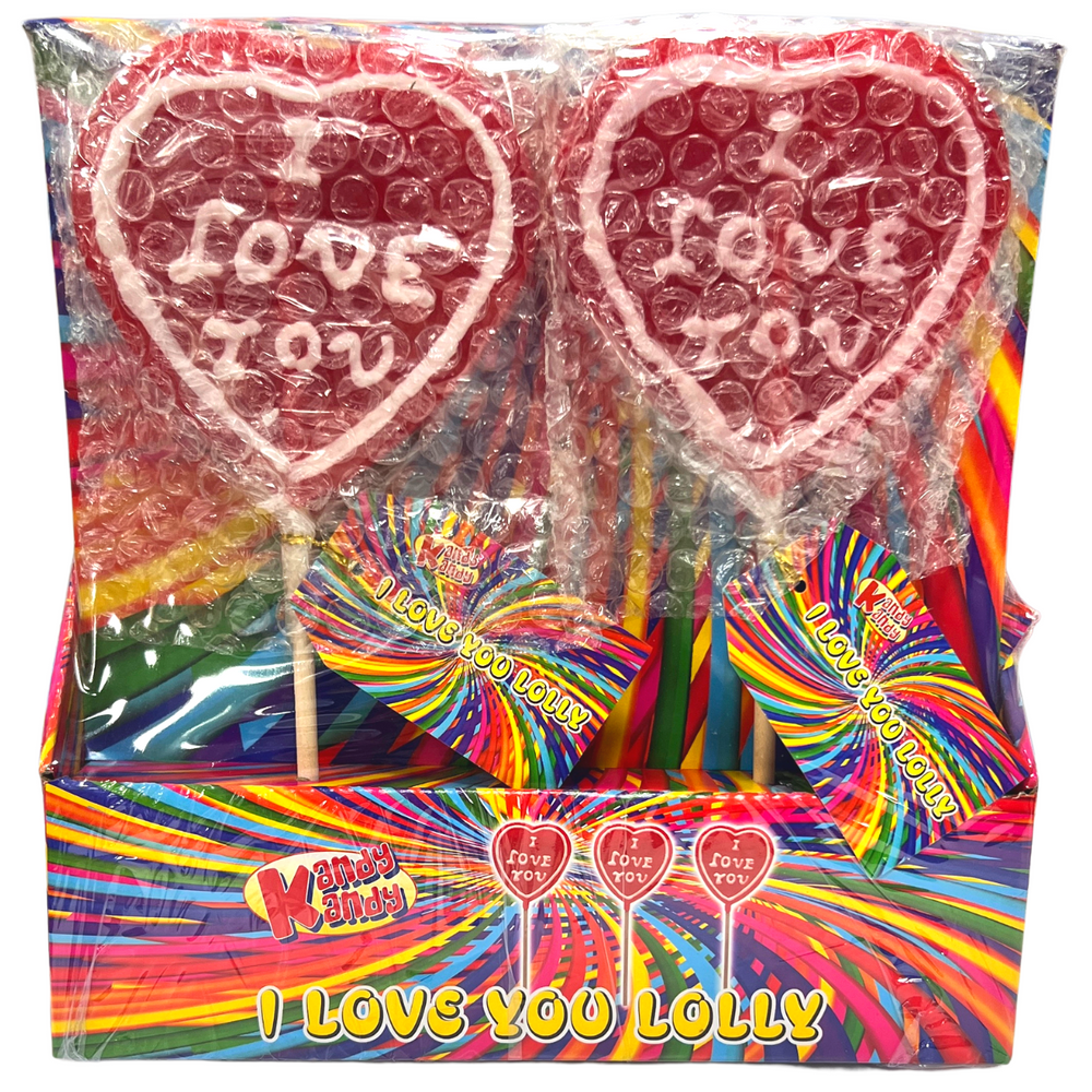 Love You Heart Lolly (100g)