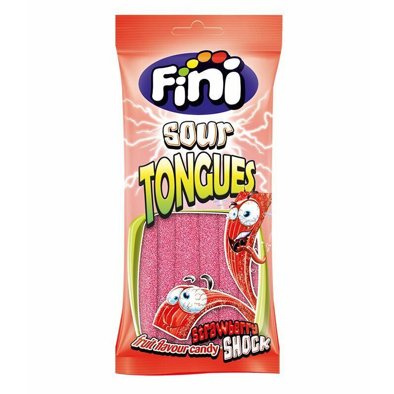 Fini Halal Jelly Strawberry Tongues