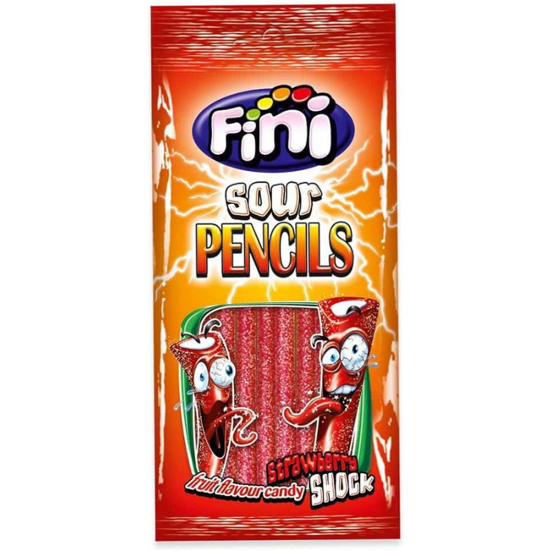 Fini Halal Jelly Sour Strawberry Pencils