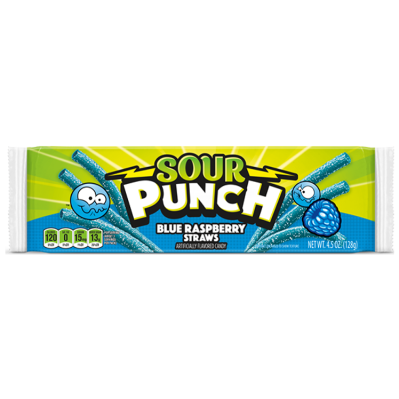 Sour Punch Straws Blue Raspberry