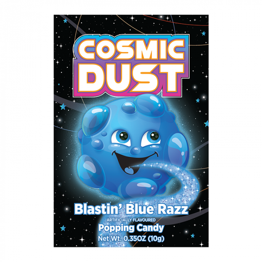 Cosmic Dust Blastin' Blue Razz Popping Candy