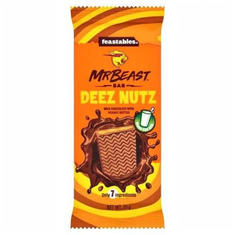 Mr Beast Feastables Milk Chocolate Deez Nuts