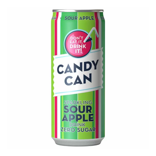 Candy Can Sparkling Sour Apple Zero Sugar - 330ml