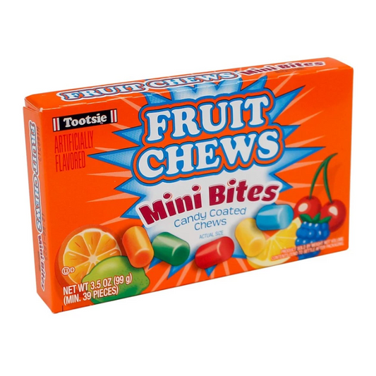 Tootsie Fruit Chews Mini Bites Theatre Box - 3.5oz (99g)